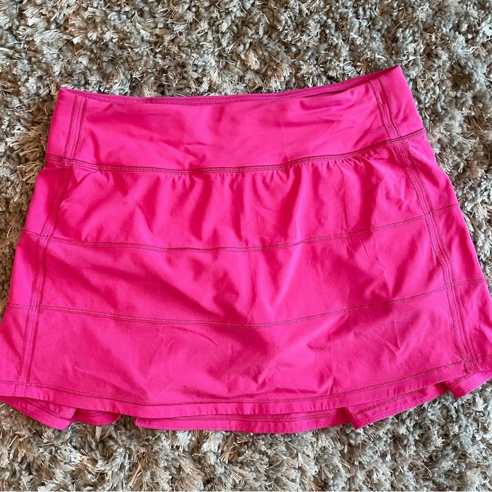 Lululemon sonic pink pace rival skirt